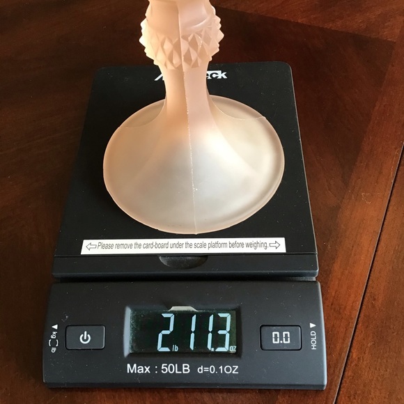 Vintage Extra Large Frosted Pink Depression Glass Candy Jar Decor Glass - Picture 5 of 6